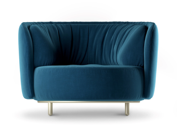 WAVE - Armchair with armrests by Natuzzi Italia - view 3